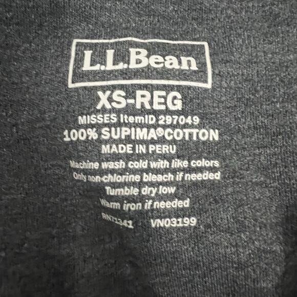 LL Bean 3/4 Sleeve Gray Shirt Size X Small - Picture 6 of 6